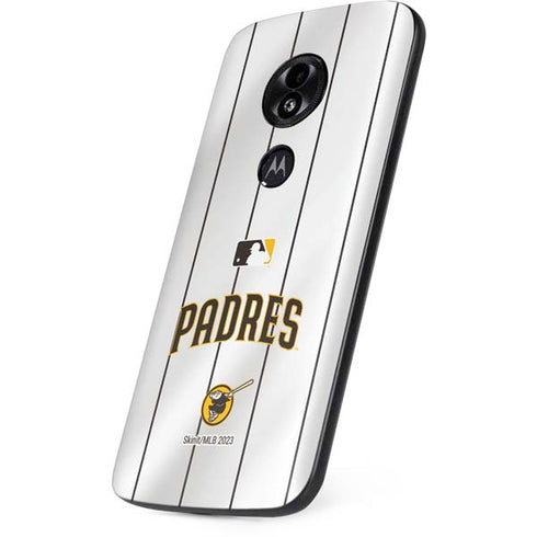 MLB San Diego Padres Home Jersey Moto E5 Play Skin